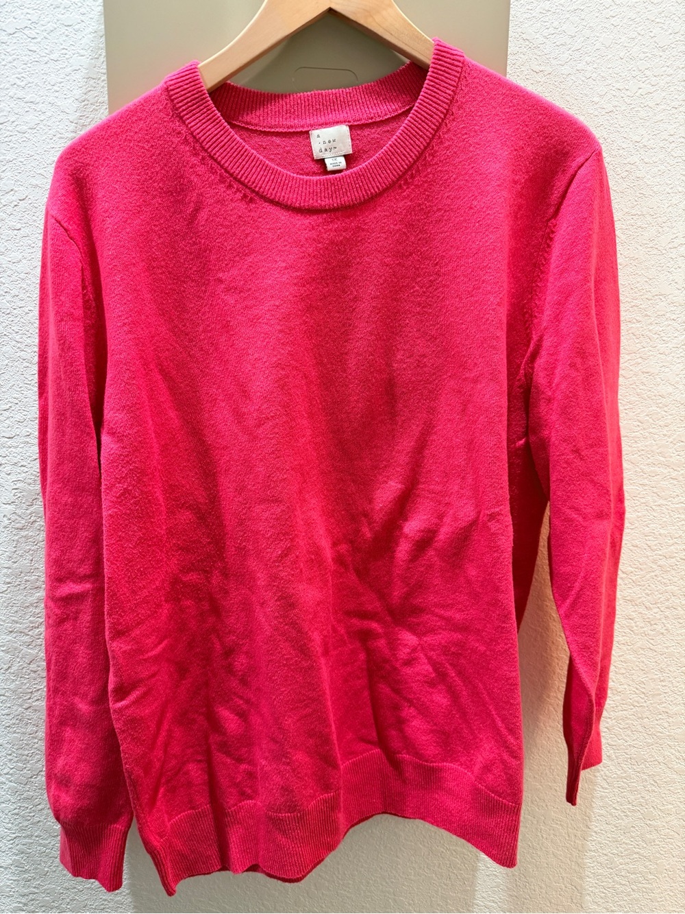 Bright Pink Crewneck Sweater